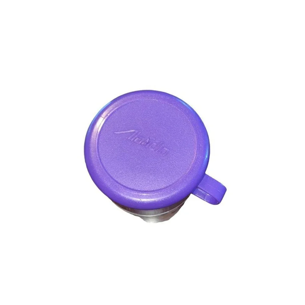 - Vtg Mickey Mouse Minnie Aladdin Plastic Thermos Blue Disney Princess Kni… - Picture 4 of 7